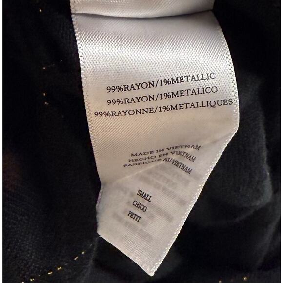 Rails Womens Top Size Small Black Gold Checkered Button Up Collared Shirt - Picture 5 of 6